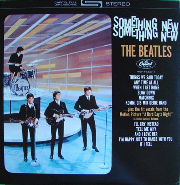Image of Front Cover of LP - VG+/VG+ - THE BEATLES, Something New (Capitol Colorband; ST-2108, US 1986 Reissue), ,  - 2526326E