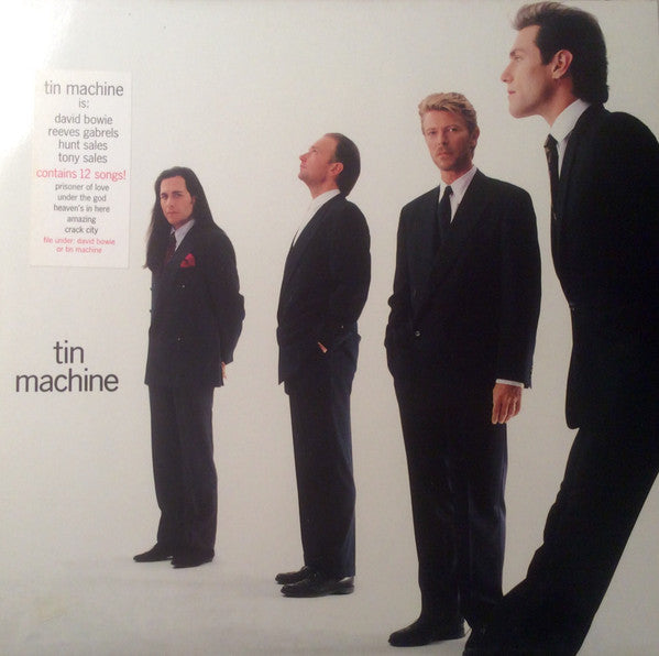 Image of Front Cover of LP - VG+/VG - TIN MACHINE, Tin Machine (EMI USA; 064-7 91990 1, Europe 1989, Hype Stickered Sleeve, Inner With Cat. No. Top Right), ,  - 2516264C