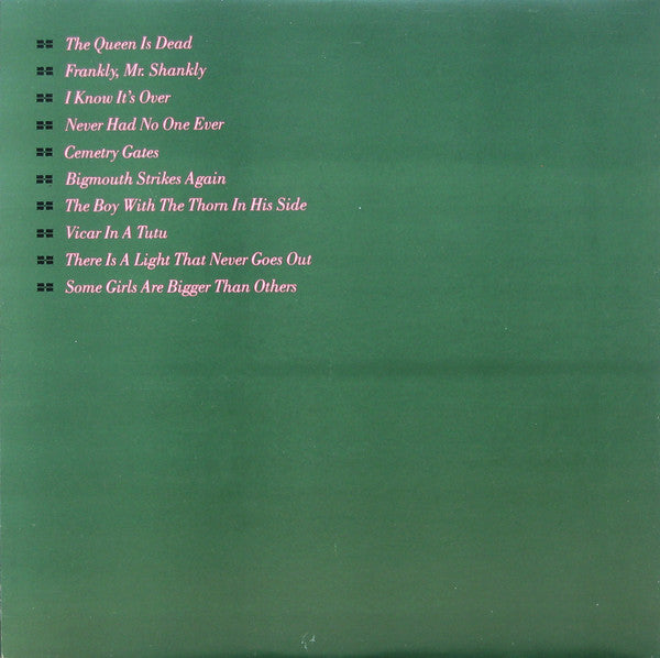 Image of Back Cover of LP - VG/G - THE SMITHS, The Queen Is Dead (Rough Trade MNW Logo; ROUGH 96, Sweden 1986, Gatefold), Light marks.,  - 2516266C
