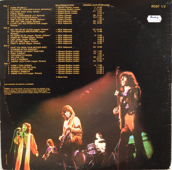 Image of Back Cover of 2xLP - VG/VG - THE ROLLING STONES, Rolled Gold - The Very Best Of The Rolling Stones (Decca; ROST 1/2, UK 1978 Reissue, Gatefold), ,  - 2526333E