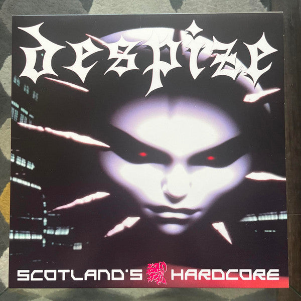 Image of Front Cover of LP - EX/EX - DESPIZE, Scotland's Hardcore (Northern Unrest; NU-030, UK 2024, Insert, Red/Black/Aquamarine Nebula Vinyl, Ltd to 100 via Northern Unrest), Opened Instore, Still In Shrinkwrap,  - 2546213S