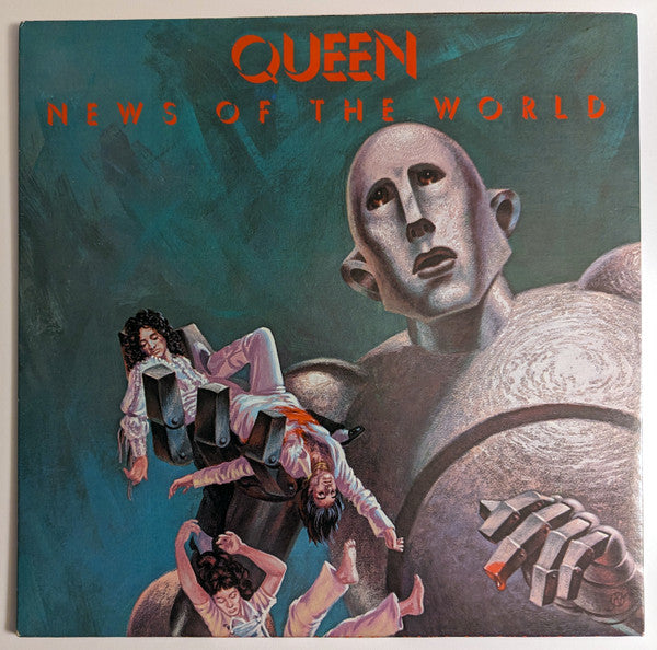 Image of Front Cover of LP - VG/VG - QUEEN, News Of The World (Elektra; 6E-112, US 1977, Gatefold, Inner), ,  - 2526343E