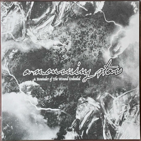 Image of Front Cover of LP - EX/EX - A MOURNING STAR, A Reminder Of The Wound Unhealed (Daze; DAZE064, UK 2023, Insert, Limited to 100 Copies. Blue Vinyl.), Seal opened instore, still in shrinkwrap.,  - 2546233S