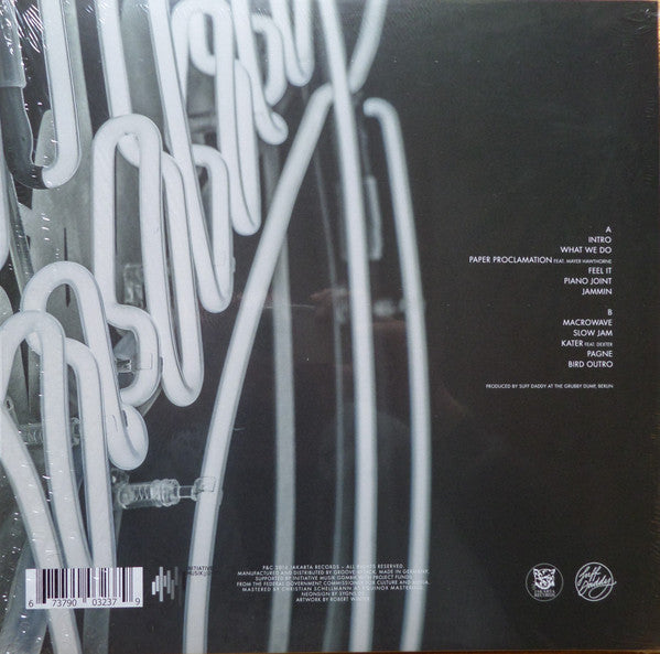 Image of Back Cover of LP - VG+/VG+ - SUFF DADDY, Birdsongs (Jakarta Records; JAKARTA099, Germany 2016, Picture Sleeve, Poster), ,  - 2526314E