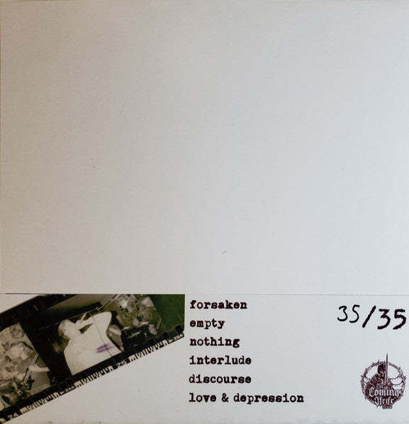 Image of Back Cover of LP - VG+/VG+ - RENOUNCED, Conditioned From Birth (The Coming Strife Records; TCS039, UK 2021 Reissue, With Alternate Artwork Wraparound Sleeve, Insert, Red Marble Vinyl, Ltd to 35 Numbered), No. 12,  - 2546220S