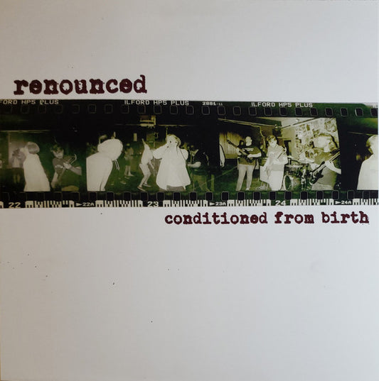 Image of Front Cover of LP - VG+/VG+ - RENOUNCED, Conditioned From Birth (The Coming Strife Records; TCS039, UK 2021 Reissue, With Alternate Artwork Wraparound Sleeve, Insert, Red Marble Vinyl, Ltd to 35 Numbered), No. 12,  - 2546220S