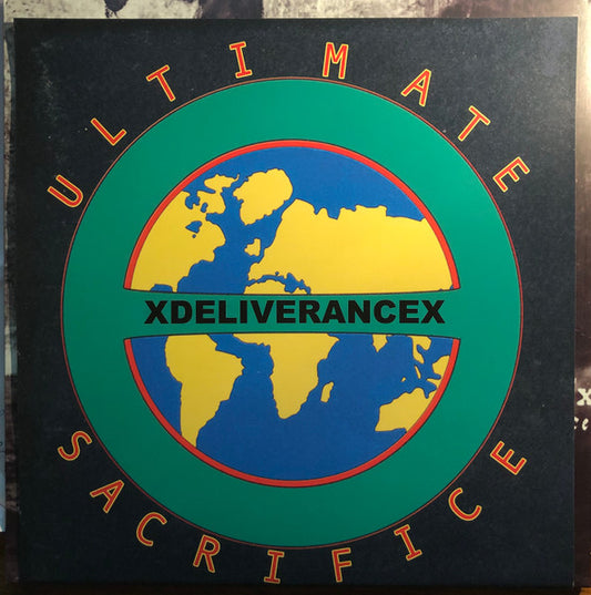 Image of Front Cover of LP - VG+/VG+ - XDELIVERANCEX, The Ultimate Sacrifice (The Coming Strife Records; TCS 070, UK 2022, With Alternate Artwork Wraparound Sleeve, Green Vinyl, Ltd to 40 Numbered), No. 37,  - 2546222S