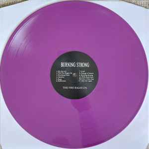 Image of Label Cover of LP - VG+/VG+ - BURNING STRONG, The Fire Rages On (Patient Zero Records; PZ032, US 2021, With Alternate Artwork Wraparound Sleeve, Purple Vinyl, Nuclear Family Records Exclusive, Ltd to 46 Numbered), No. 19, Still in opened shrinkwrap,  - 2546224S