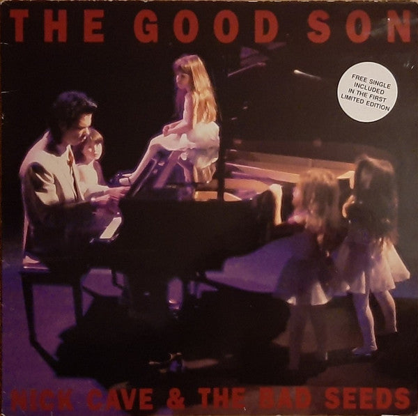 Image of Front Cover of LP - VG/VG - NICK CAVE & THE BAD SEEDS, The Good Son (Mute; STUMM 76, Scandinavia 1990, Hype Stickered Sleeve, Inner, Limited Edition With 7"), With 7", Strong VG throughout, Light sleeve wear only, Shiny with sticker, Disc has some wispy hairlines, Good gloss. ,  - 2516385C