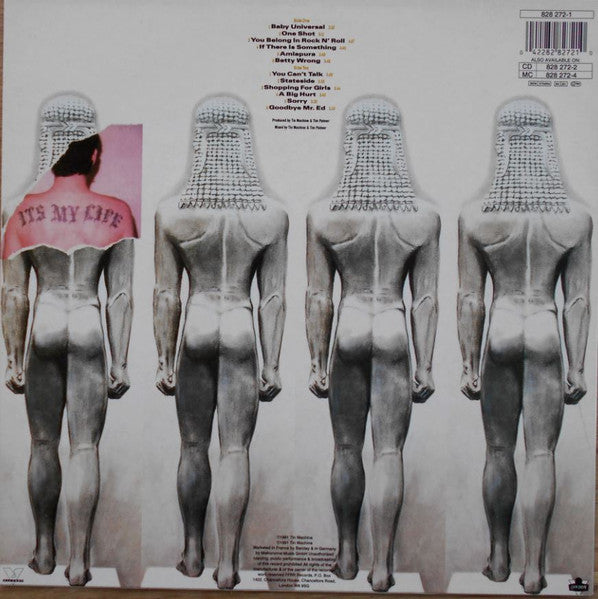 Image of Back Cover of LP - VG+/G+ - TIN MACHINE, Tin Machine II (London Records; 828 272-1, Europe 1991, Inner), ,  - 2516361C