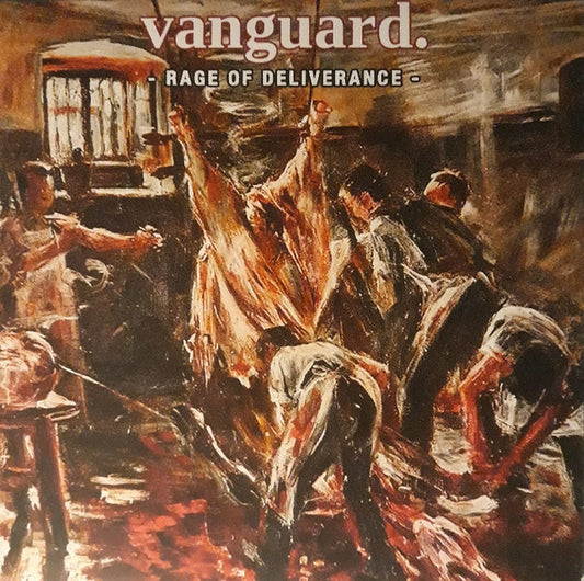 Image of Front Cover of LP - VG+/VG+ - VANGUARD, Rage Of Deliverance (New Age Records; NA88, US 2021, Insert & Merch Insert, Clear Vinyl with silkscreened 'Blood Splattered' B-Side, Ltd to 270), ,  - 2546227S