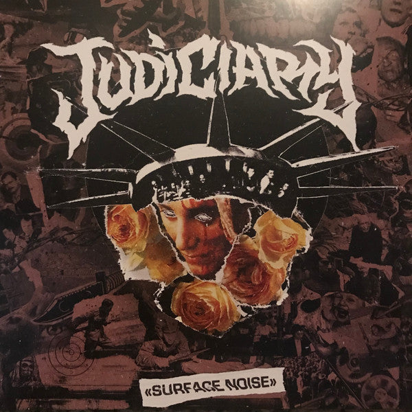 Image of Front Cover of LP - VG+/VG+ - JUDICIARY, Surface Noise (Closed Casket Activities; CCA062, US 2019, Gatefold, Inner, Gold In Clear Vinyl, Ltd to 500), ,  - 2546228S