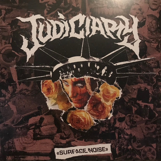Image of Front Cover of LP - VG+/VG+ - JUDICIARY, Surface Noise (Closed Casket Activities; CCA062, US 2019, Gatefold, Inner, Gold In Clear Vinyl, Ltd to 500), ,  - 2546228S