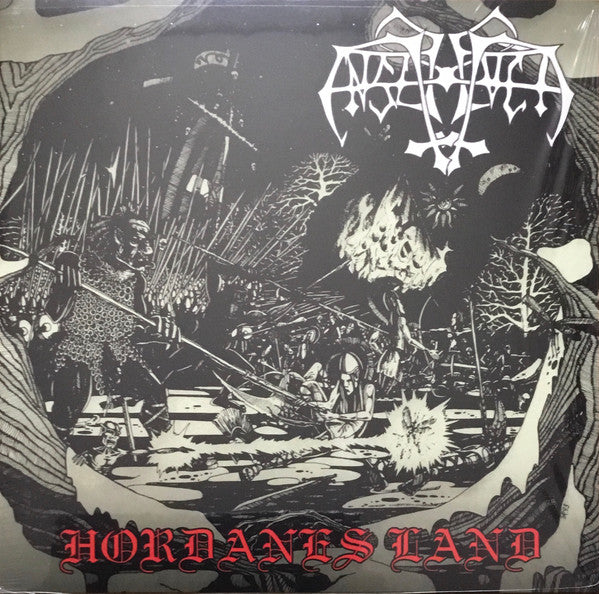 Image of Front Cover of 12" EP - EX/VG - ENSLAVED, Hordanes Land (By Norse Music; BNM008LP, Norway 2018 Reissue, Insert), Strong VG, light hairlines. Still in shrinkwrap.,  - 2526415E