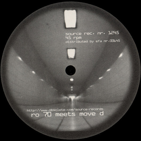 Image of Front Cover of 12" - /VG - RO70 / MOVE D, Ro70 Meets Move D (Source Records; 1245, Germany 1997), ,  - 2546245S