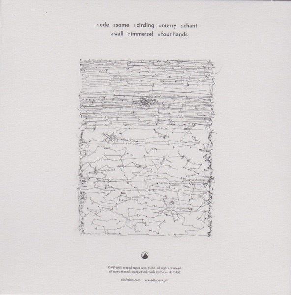 Image of Back Cover of CD - VG+/VG+ - NILS FRAHM, Solo (Erased Tapes Records; eratp065cd, Europe 2015, Card Sleeve, Booklet 2 Inserts & Inner), ,  - 2516439C