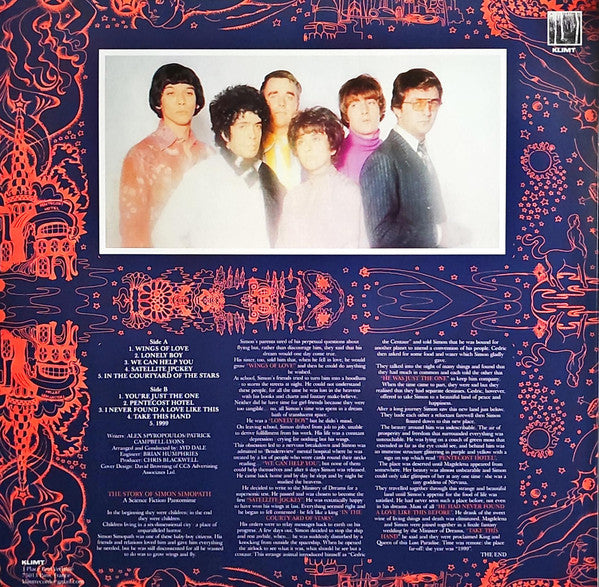 Image of Back Cover of LP - EX/VG - NIRVANA, The Story Of Simon Simopath (Klimt Records; MJJ436CP, France 2023 Reissue, Unofficial Release. Purple Vinyl.), Paper scuffs and hairlines. Still in hype stickered shrinkwrap.,  - 2526417E