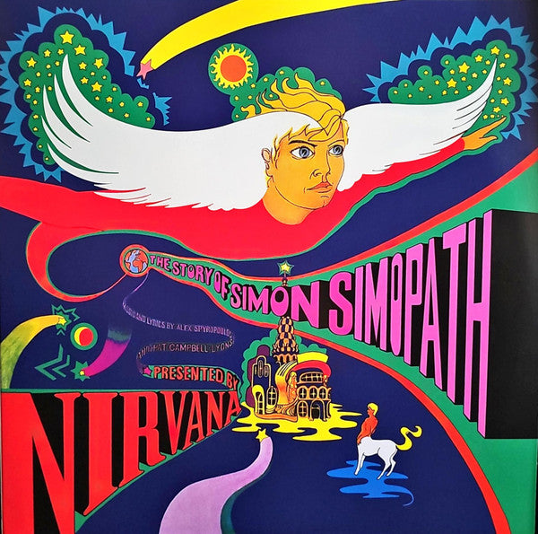 Image of Front Cover of LP - EX/VG - NIRVANA, The Story Of Simon Simopath (Klimt Records; MJJ436CP, France 2023 Reissue, Unofficial Release. Purple Vinyl.), Paper scuffs and hairlines. Still in hype stickered shrinkwrap.,  - 2526417E