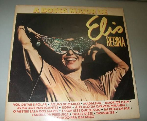 Image of Front Cover of LP - VG+/VG - ELIS REGINA, A Bossa Maior De Elis Regina (Elenco; 826 621-1, Brazil 1985), Strong VG.,  - 2516486C