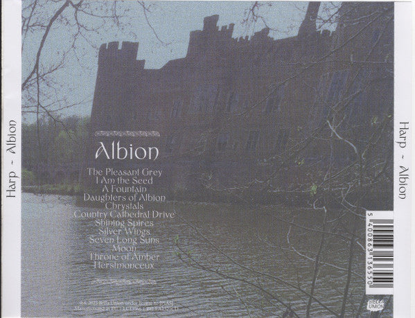 Image of Back Cover of CD - VG+/VG+ - HARP, Albion (Bella Union; BELLA1521CD, Europe 2023, Jewel Case), ,  - 2536443E