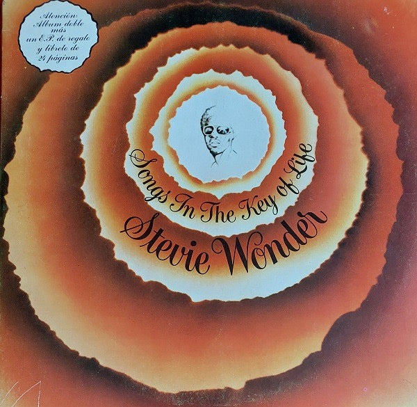 Image of Front Cover of 2xLP - VG/VG - STEVIE WONDER, Songs In The Key Of Life (Motown; 28.101 XD, Spain 1976, Gatefold, Booklet, With 7"), Faded spine and general light wear to sleeve. Disc have light marks only. Booklet has some writing in pen inside.,  - 2516490C