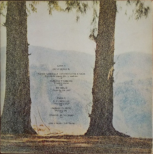 Image of Back Cover of LP - VG/VG - NEIL YOUNG CON CRAZY HORSE, Everybody Knows This Is Nowhere (Reprise Records; HRES 291-42, Spain 1972, No insert), Strong VG - hairlines only. ,  - 2526435E