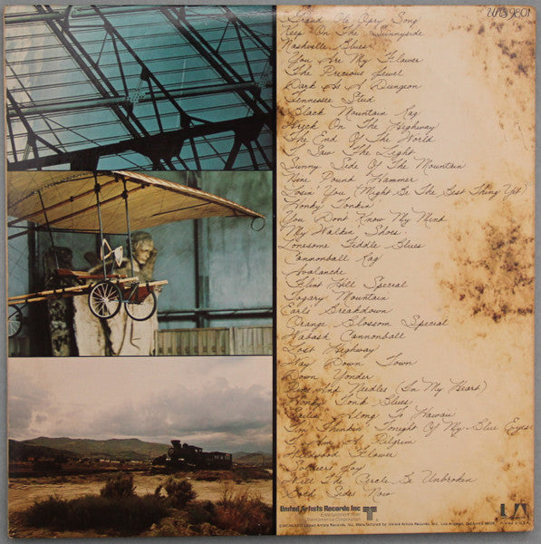 Image of Back Cover of 3xLP - VG/VG - THE NITTY GRITTY DIRT BAND* FEATURING MOTHER MAYBELLE CARTER*, EARL SCRUGGS, DOC WATSON, ROY ACUFF, MERLE TRAVIS, JIMMY MARTIN ALSO FEATURING VASSAR CLEMENTS, JUNIOR HUSKEY, NORMAN BLAKE (2), PETE 'OSWALD' KIRBY, Will The Circle Be Unbroken (United Artists Records; UAS 9801, US 1972, Gatefold, Gatefold inner), ,  - 2526436E