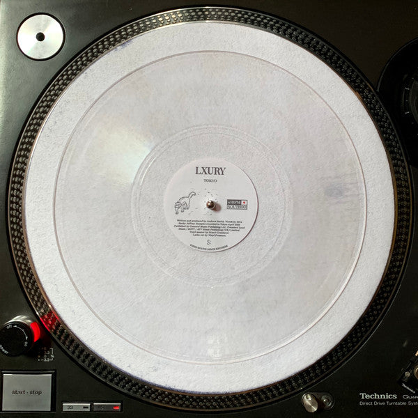 Image of Back Cover of 10" - /VG+ - LXURY, Tokyo (South Space Records; SOUTH001, UK 2020, Clear Vinyl), ,  - 2526430E