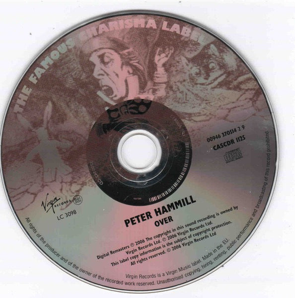 Image of Label Cover of CD - VG+/VG+ - PETER HAMMILL, Over (Virgin; 00946 3 70514 2 9, Europe 2006, Jewel Case), ,  - 2516508C