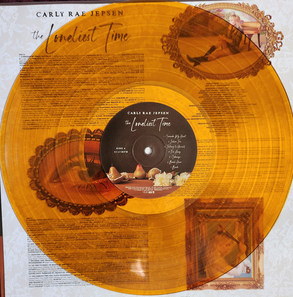 Image of Label Cover of LP - VG/VG+ - CARLY RAE JEPSEN, The Loneliest Time (School Boy Records; B0036393-01, USA & Europe 2022, Inner, Orange transparent vinyl), Some creasing along sleeve edges,  - 2526439E