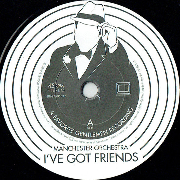 Image of Label Cover of 7" - VG/VG - MANCHESTER ORCHESTRA, I've Got Friends / I Was A Lid (Favorite Gentlemen ; 88697535537, UK 2009, Picture Sleeve), Surface Mark Which Does Not Sound, Sticker Damage To Sleeve,  - 2526276E