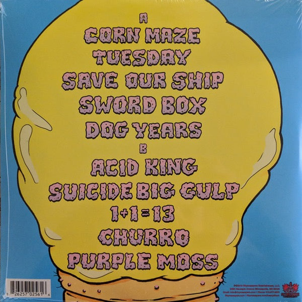 Image of Back Cover of LP - VG+/VG+ - AESOP ROCK AND TOBACCO ARE MALIBU KEN, Malibu Ken (Rhymesayers Entertainment; RSE256LPC1, US 2019, Die Cut Gatefold Sleeve, Insert, NO Mask, Blue Vinyl), ,  - 2546313S