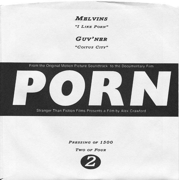 Image of Front Cover of 7" - EX/EX - MELVINS / GUV'NER, Porn 2 (Amphetamine Reptile Records ; SCALE 74, US 1995, Picture Sleeve), ,  - 2526501E