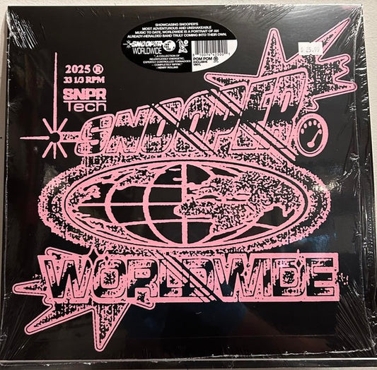 Image of Front Cover of LP - VG+/EX - SNOOPER, Worldwide (Third Man Records; TMR1095LPC1, Europe 2025, Inner & Insert, Translucent Pink Vinyl), Disc looks unplayed. Sleeve looks great, v minor corner creases from storage,  - 2526476E