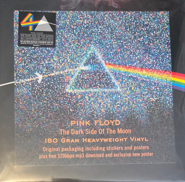 Image of Front Cover of LP - VG+/VG+ - PINK FLOYD, The Dark Side Of The Moon (EMI; SHVL 804, Europe 2013 Reissue, Gatefold, Missing the posters, Only 1 sticker, 40th Anniversary Edition, Emi Copyright Version. 180g ), ,  - 2626002E