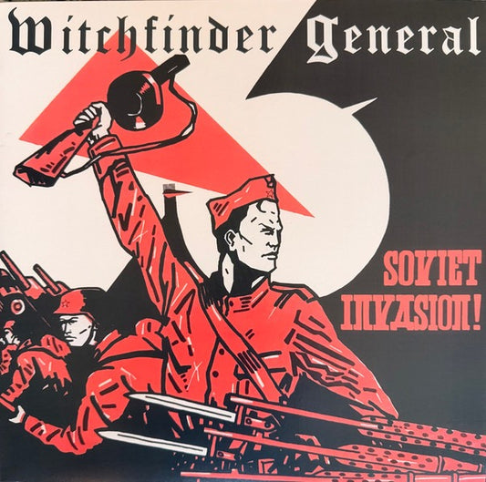 Image of Front Cover of LP - NEW/NEW - WITCHFINDER GENERAL, Soviet Invasion (Heavy Metal Records; 5016681101702, Europe 2026 Reissue, Maroon Vinyl), , Heavy Metal Records presents a special edition of Soviet Invasion by Witchfinder General, available on maroon vinyl, compiling all the band s singles from their first two-album era in a format never previously released. Formed in 1979 in Stourbridge by Zeeb Parkes and Phil Cope, the band emerged from the New Wave of British Heavy Metal with a raw, doom-driven