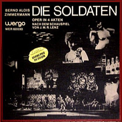 Image of Front Cover of 3xLP - EX/VG+ - MICHAEL GIELEN, ENSEMBLE DER B HNEN DER STADT K LN, G RZENICHORCHESTER DER STADT K LN, Zimmermann: Die Soldaten (WERGO; WER 60030, Germany , Box Set, Booklet), ,  - 2526601E