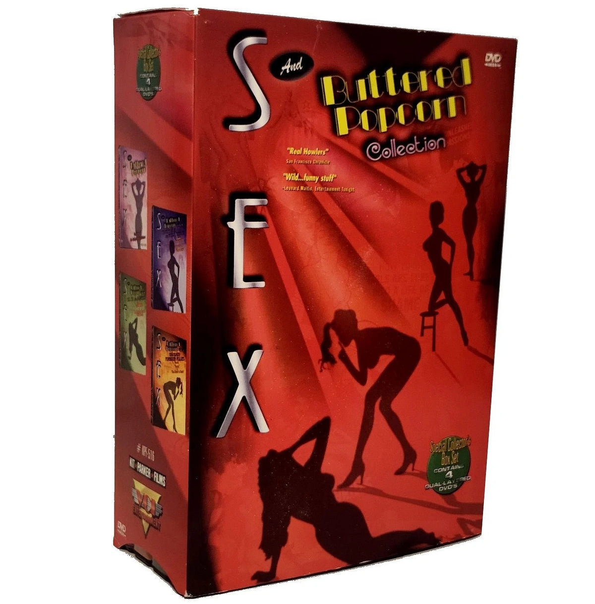 Image of Front Cover of 4xDVD - VG+/VG+ - SAM HARRISON, Sex and Buttered Popcorn Collection (VCI Entertainment ; KPF-516, US 2001, Box Set, Region 1 US), ,  - 2636020E