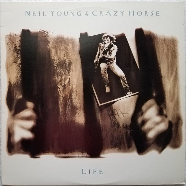 Image of Front Cover of LP - VG/G+ - NEIL YOUNG & CRAZY HORSE, Life (Geffen Records; GHS 24154, US 1987), Sleeve has cut-out (notched),  - 2616046C