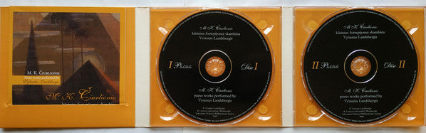 Image of Back Cover of 2xCD - VG+/VG+ - VYTAUTAS LANDSBERGIS, M. K.  iurlionio K rinius Fortepijonui Skambina Vytautas Landsbergis = M. K.  iurlionis' Piano Works Performed By Vytautas Landsbergis (Lietuvos Nacionalin  Filharmonija; none, Lithuania 2009, Triple Digipak, Booklet), ,  - 2536006E