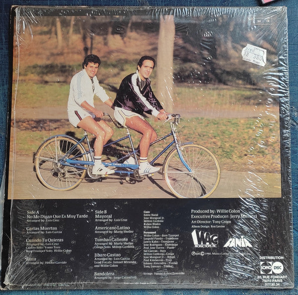 Image of Back Cover of LP - VG/VG+ - COLON / MIRANDA, Doble Energia (Fania Records ; SLP 559, France 1980), ,  - 2626046E