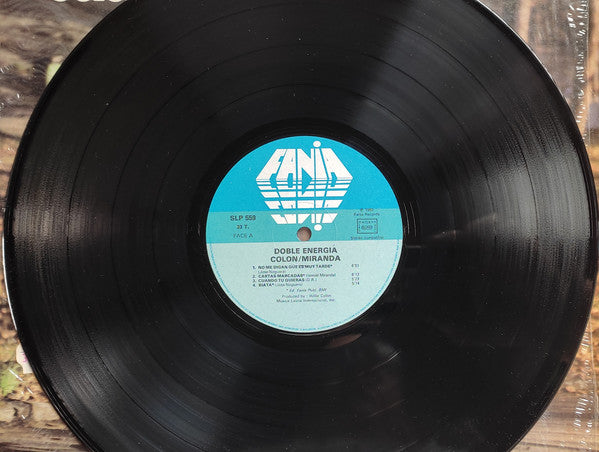 Image of Label Cover of LP - VG/VG+ - COLON / MIRANDA, Doble Energia (Fania Records ; SLP 559, France 1980), ,  - 2626046E