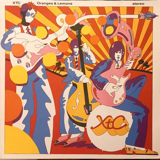 Image of Front Cover of 2xLP - VG+/G+ - XTC, Oranges & Lemons (Virgin; 303 477, Europe 1989, 2 Inners), ,  - 2616051C