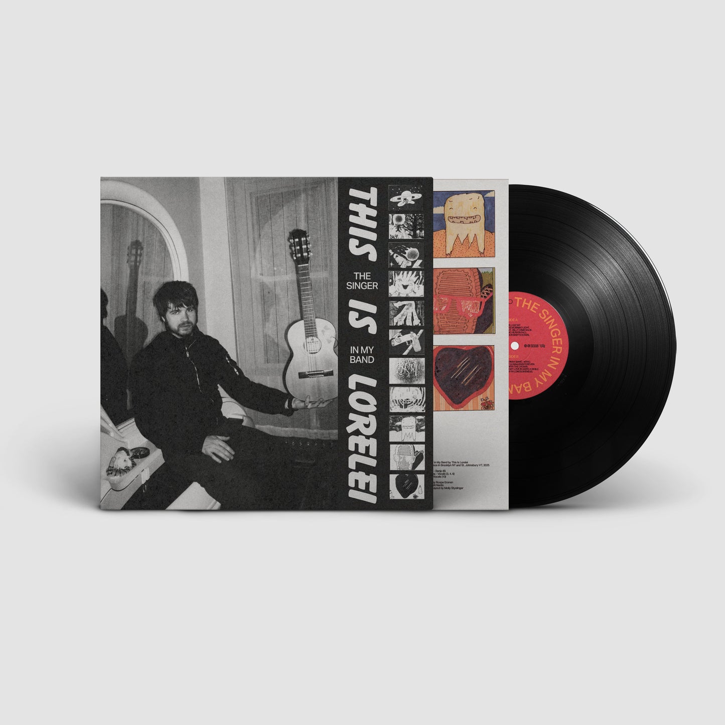 Image of Front Cover of LP - NEW/NEW - THIS IS LORELEI, The Singer In My Band (Matador; OLE2217LP, Europe 2026, Inner, Black Vinyl), , The last few years have been transformative for Nate Amos. Between delivering breakout records both as a solo artist — under his This Is Lorelei moniker — and with his band Water From Your Eyes, sold out shows across multiple continents, to seeing some of today’s most influential artists cover his songs, the ascending songwriter has found his stride. As the first This Is Lor