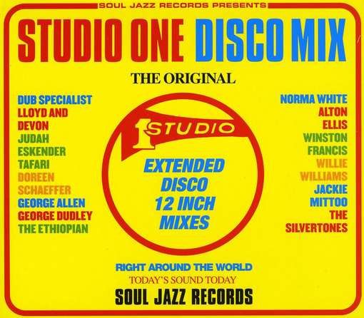 Image of Front Cover of CD - VG+/VG+ - VARIOUS, Studio One Disco Mix (Soul Jazz Records; SJR CD 103, UK , Slipcase), Light marks on disc. Slight wear and 'dog-ear' on spine of slipcase.,  - 2636010E
