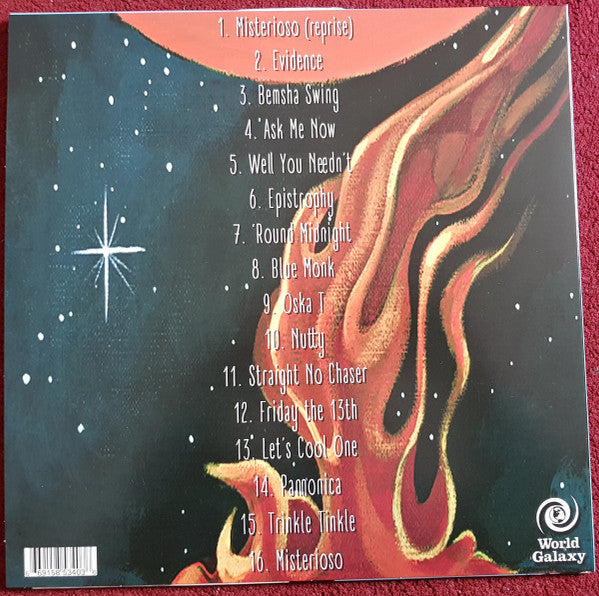 Image of Back Cover of LP - VG+/G+ - MAST, Thelonious Sphere Monk (World Galaxy Records; WG-009, US 2018, Picture Sleeve, Inner), Strong G+, light marks ony.,  - 2626041E