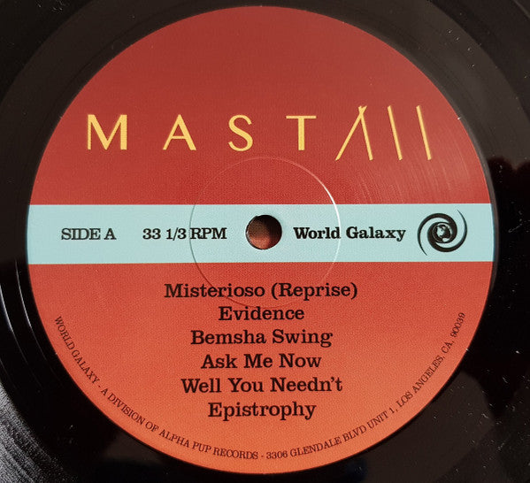 Image of Label Cover of LP - VG+/G+ - MAST, Thelonious Sphere Monk (World Galaxy Records; WG-009, US 2018, Picture Sleeve, Inner), Strong G+, light marks ony.,  - 2626041E