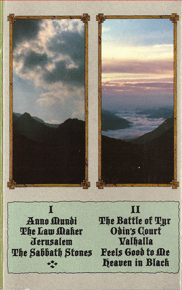 Image of Back Cover of Cassette - VG+/VG+ - BLACK SABBATH, Tyr (I.R.S. Records; EIRSAC 1038, UK 1990), ,  - 2636042E