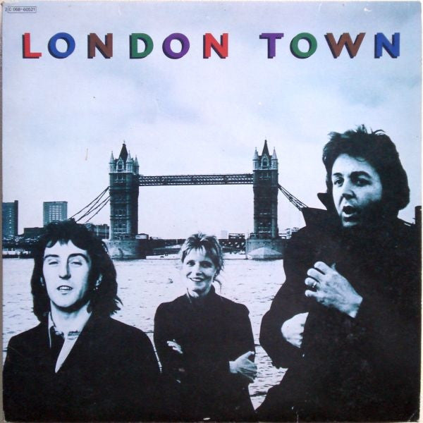 Image of Front Cover of LP - VG+/VG - WINGS, London Town (MPL; 2 C 068-60521, France 1978, Inner, Poster), Strong VG - a few hairlines, perfect poster,  - 2646021S
