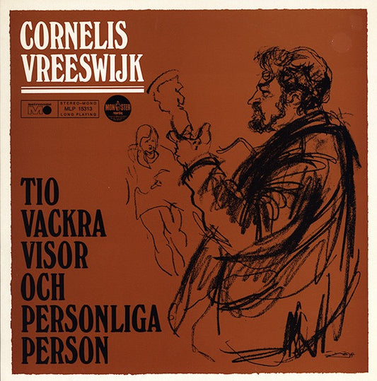 Image of Front Cover of LP - VG+/VG - CORNELIS VREESWIJK, Tio Vackra Visor Och Personliga Person (Metronome; MLP 15313, Sweden Reissue, Glossy Sleeve), Some superficial marks to disc.,  - 2616092C